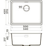 Мойка OMOIKIRI KATA 54-U-PA Artgranit/пастила 4993407